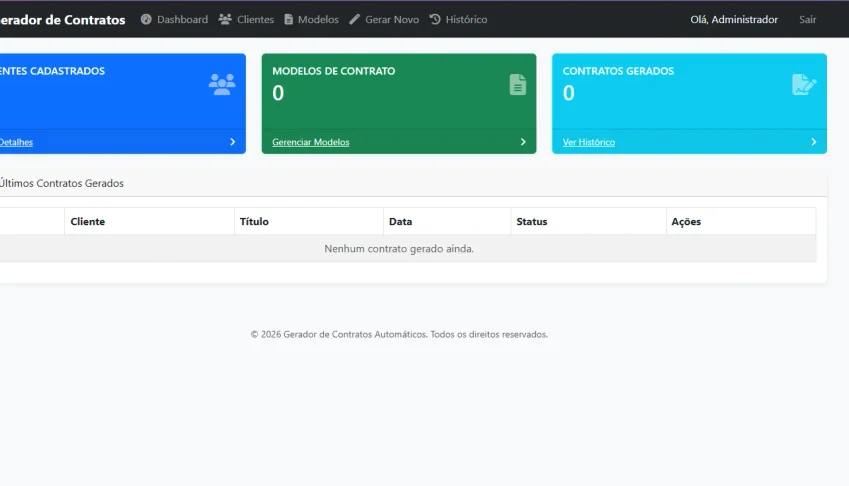 Script PHP Gerador de Contratos