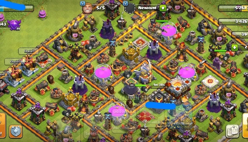 Conta cv 11 2500 gemas vários recursos