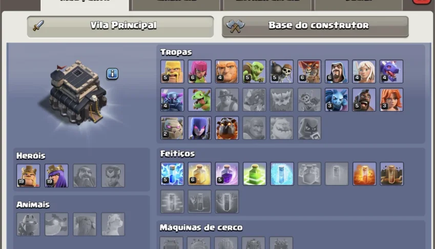 Conta de Clash of Clans cv9