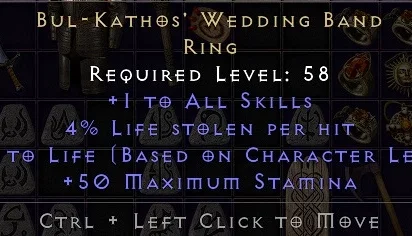 Bul-Katho's Wedding Band Ring Diablo 2 Ressurected