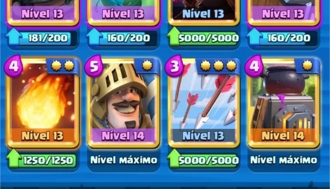 CONTA NV 14 COM QUASE TODAS AS CARTAS NV 13. 6K TROFEU