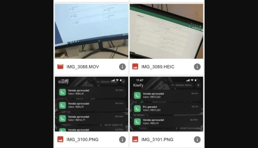 Pack De Prints E Videos Kiwfy Virais