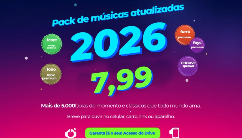 Músicas Atualizadas 2026 com +5.000 Músicas