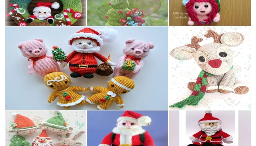 20 Receitas Amigurumi de Enfeites de Natal - Português