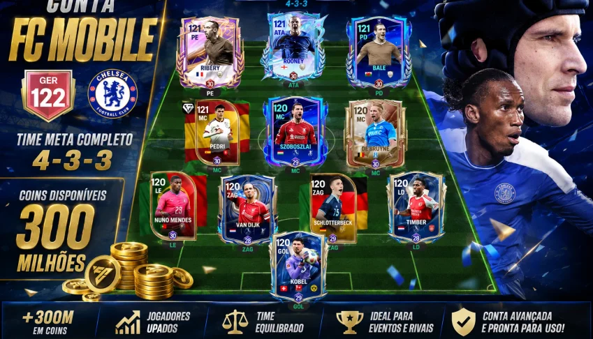 Conta FC Mobile 122 GER + 300M Coins | Aceito Propostas