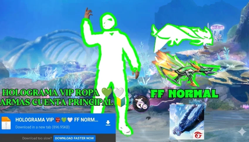Free fire holograma vip