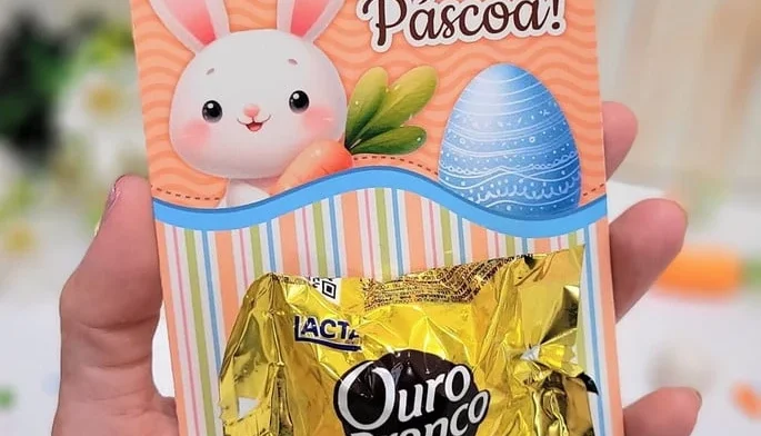 Páscoa - Card Bombom - Arquivo Digital