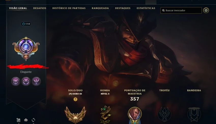 Conta LoL, 147 campeões, 151 skins, conta criada na season 3
