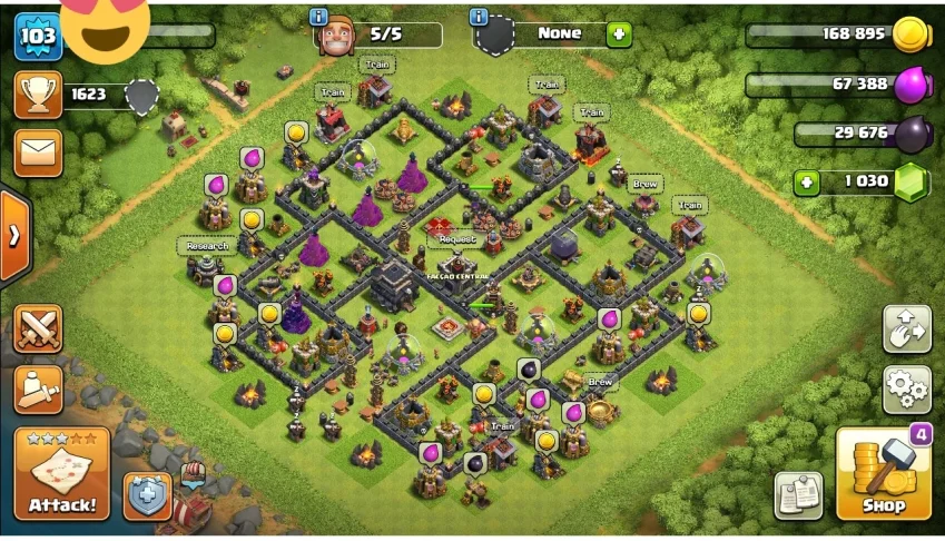 Clash Of Clans CV 10 quase full!