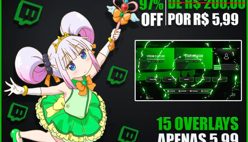 15 Overlays Editaveis Por 5,99
