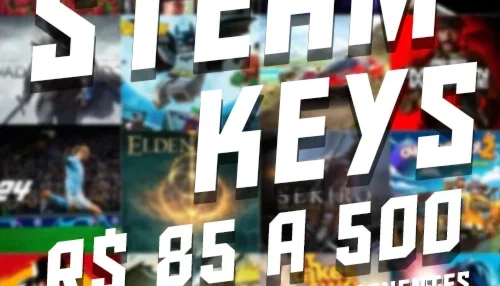 STEAM KEYS ALEATORIAS DE 85 A 500 REAIS [ENTREGA RAPIDA]