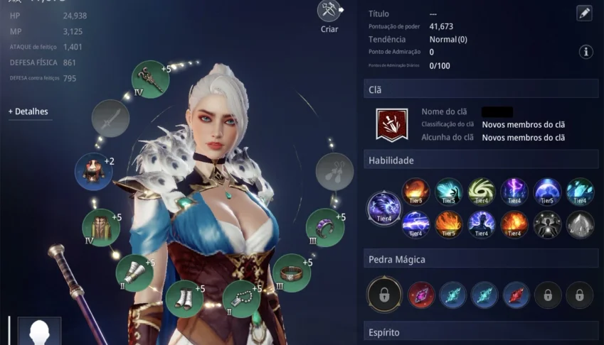 Conta MIR4 Level 43 - 41k poder NA32
