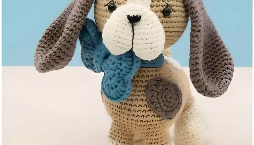 Receita em PDF - Cachorro Dougie Amigurumi