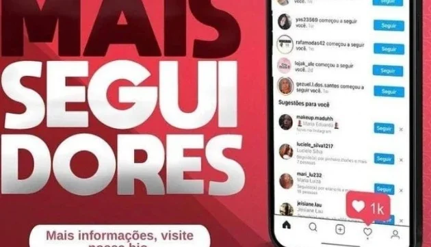 Seguidores no Instagram