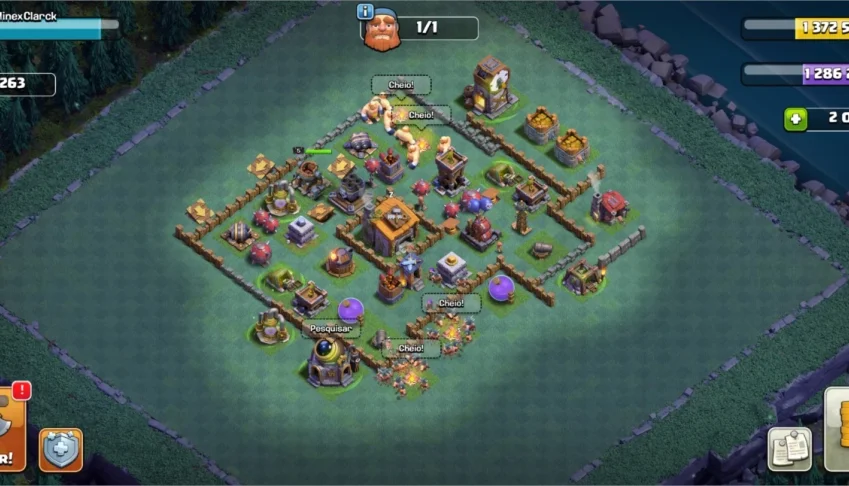 Conta clash of clans cv10 full 2000 gemas
