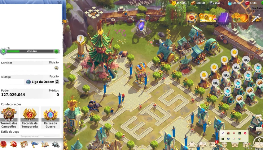 Conta t5 de 127M no Call Of Dragons