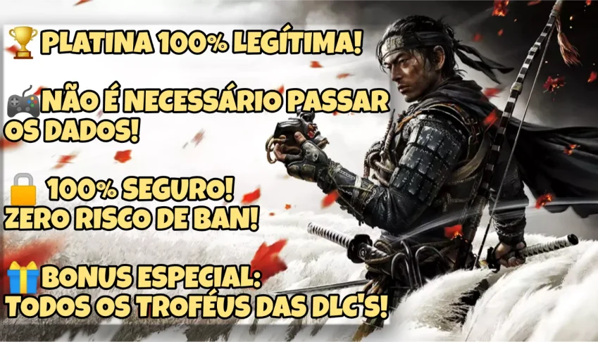 Ghost of Tsushima - Troféu de Platina (PS4/PS5)