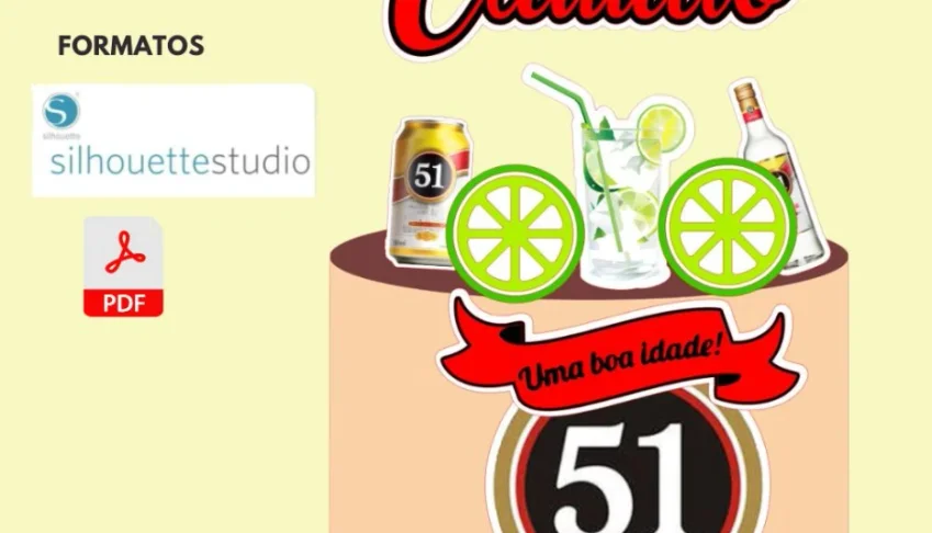 Arquivo De Corte Topo De Bolo - 51 Uma Boa Uma Idéia