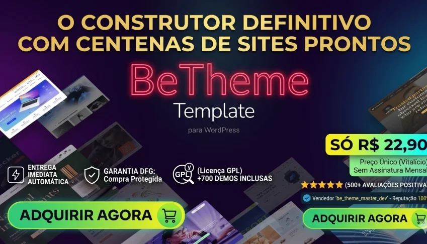 TEMA BETHEME: O Construtor Definitivo com Centenas de Sites