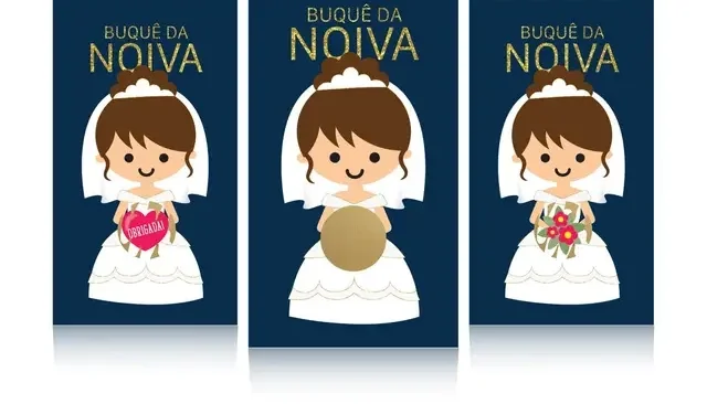 50 Raspadinhas Buquê da Noiva - Modelo 03
