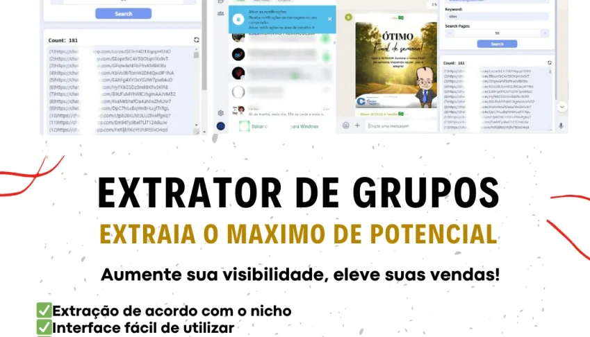 Extrator de Grupos para W.H.A.T.S.A.P.P