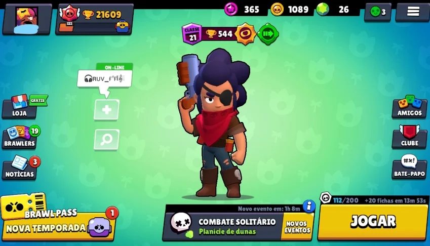 CONTA BRAWL STARS QUASE FULL, 21K DE TROFÉUS, 45/48 BRAWLERS