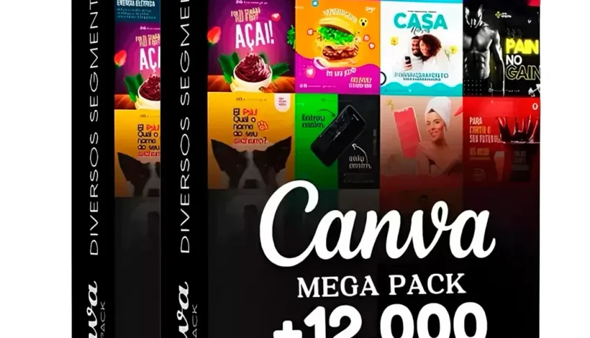Mega Pack Canva com 12.000 Artes Editáveis para Redes Sociai