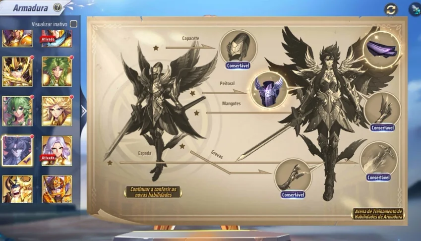 Saint Seiya Awakening lvl 64