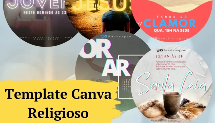 Templates Canva para Religião Vol. 1 com +30 Artes