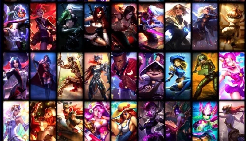 Conta no league of legends com umas 90 skins