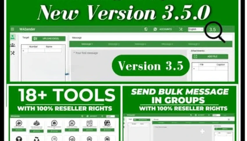WA Sender 3.5/3.6/3.7 + Key gen