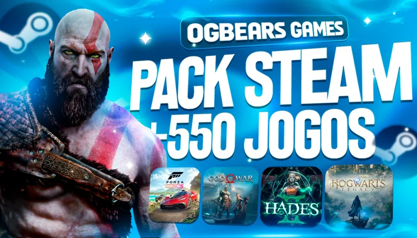 [MAIS VENDIDO] PACK STEAM +500 JOGOS - ACESSO VITALICIO 