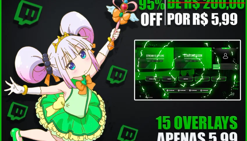 15 Overlays Editaveis Por 4,99