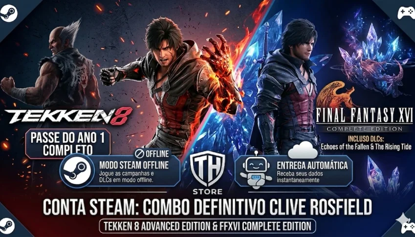 Tekken 8 Advanced+FinalFantasy XVI CompleteEdition STEAM OFF