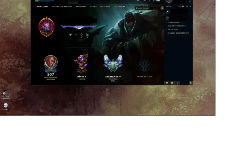 Conta de League of Legends