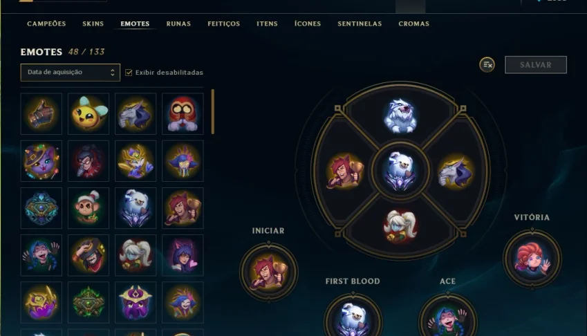 Conta league of legends todos champs