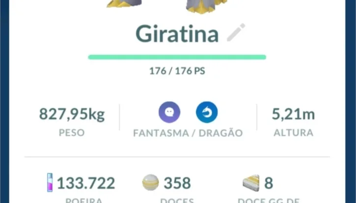 Giratina Altered/Alterada Pokémon Go - (Leia a Descrição)