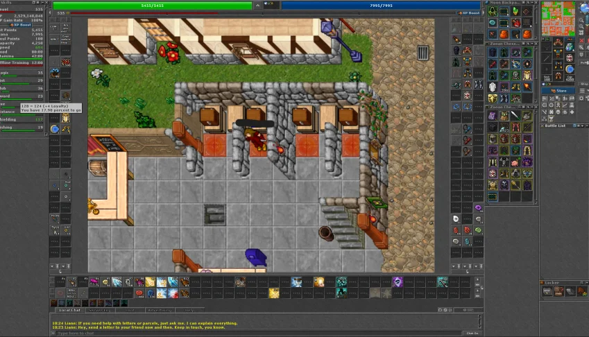 Conta 50% Loyalty + RP 535 com itens - Retro PVP