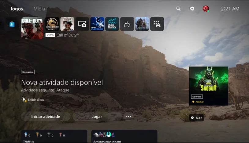 Conta de ps5 com varios jogos