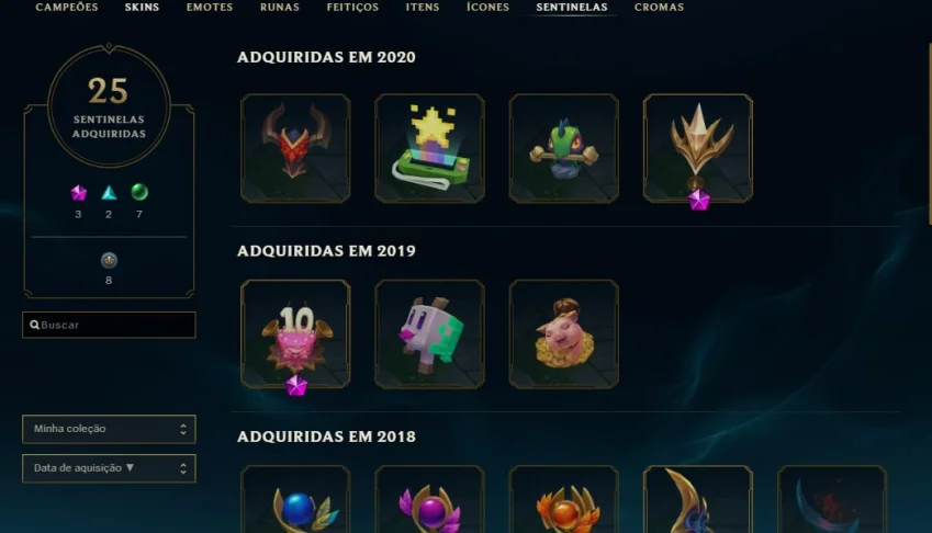 Conta lvl 315, 152 campeões, 139 skins(3 vitoriosas)