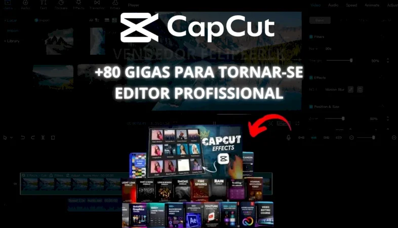 Pack completo para edição profissional Capcut