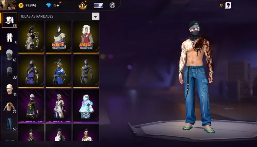 🔥 Conta Free Fire Lvl 49