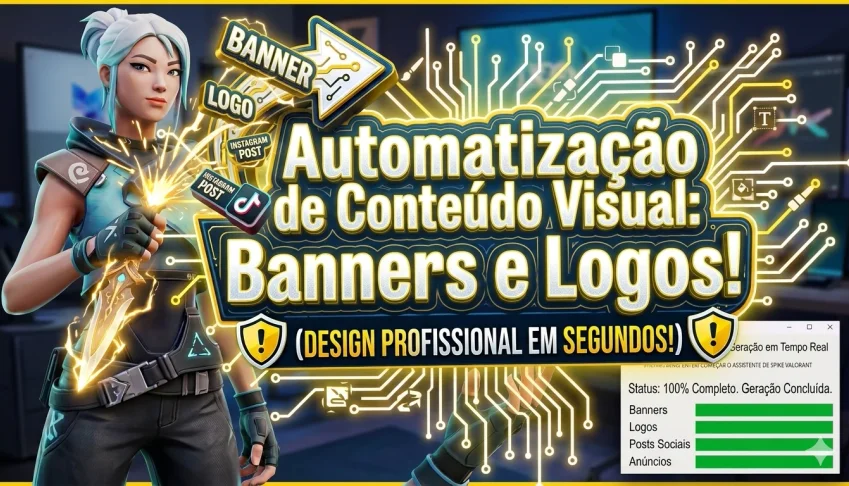 Design no Automático: Banners e Logos Prontos em Segundos
