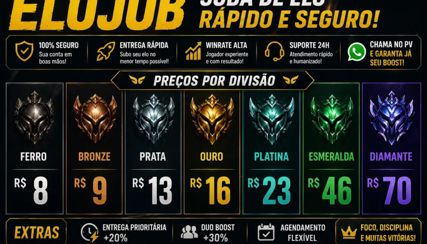 ELOJOB GM | Suba de Elo Rápido e Seguro 🔥