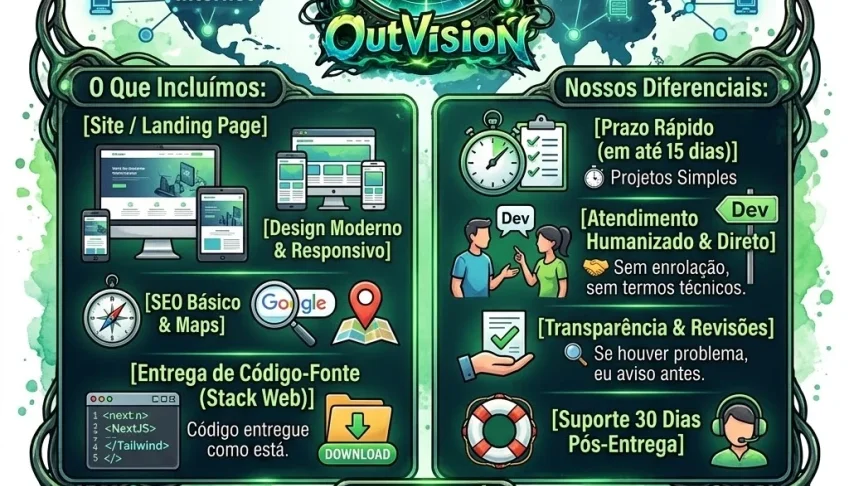 Site Customizado Profissionais para Pequenos Negócios