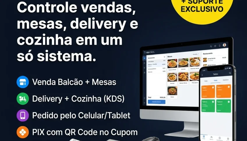 Sistema Gestão Para Pizzarias Lanchonetes Bares Restaurantes