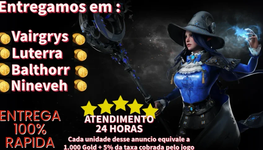 1K de Gold Lost Ark - ENTREGA IMEDIATA - 100% SEGURO