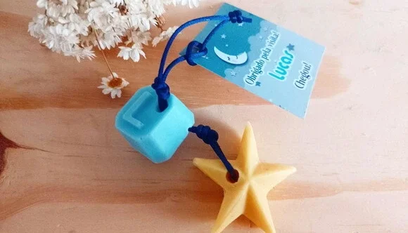 Pingente Estrelinha com Inicial