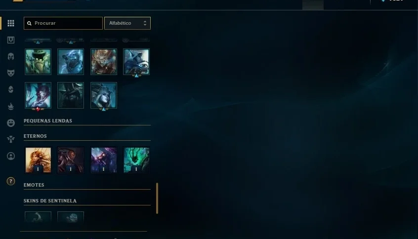 CONTA LOL, NÍVEL 296, TODOS OS CHAMPS, 93SKINS