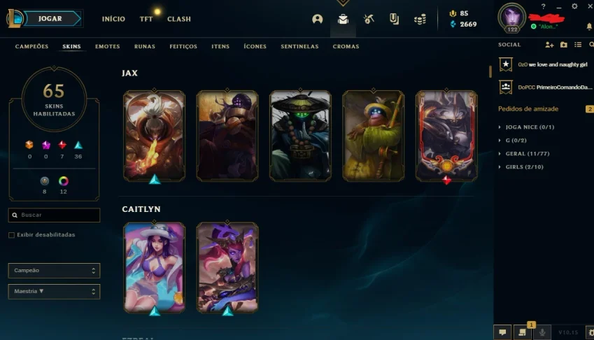 Conta Diamond 4 65 skins